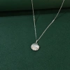 APOTIE Optiela Seash-shaped moonstone pendant necklace, Haiyueyao S925 silver collarbone chain factory direct sales available for wholesale Specification image